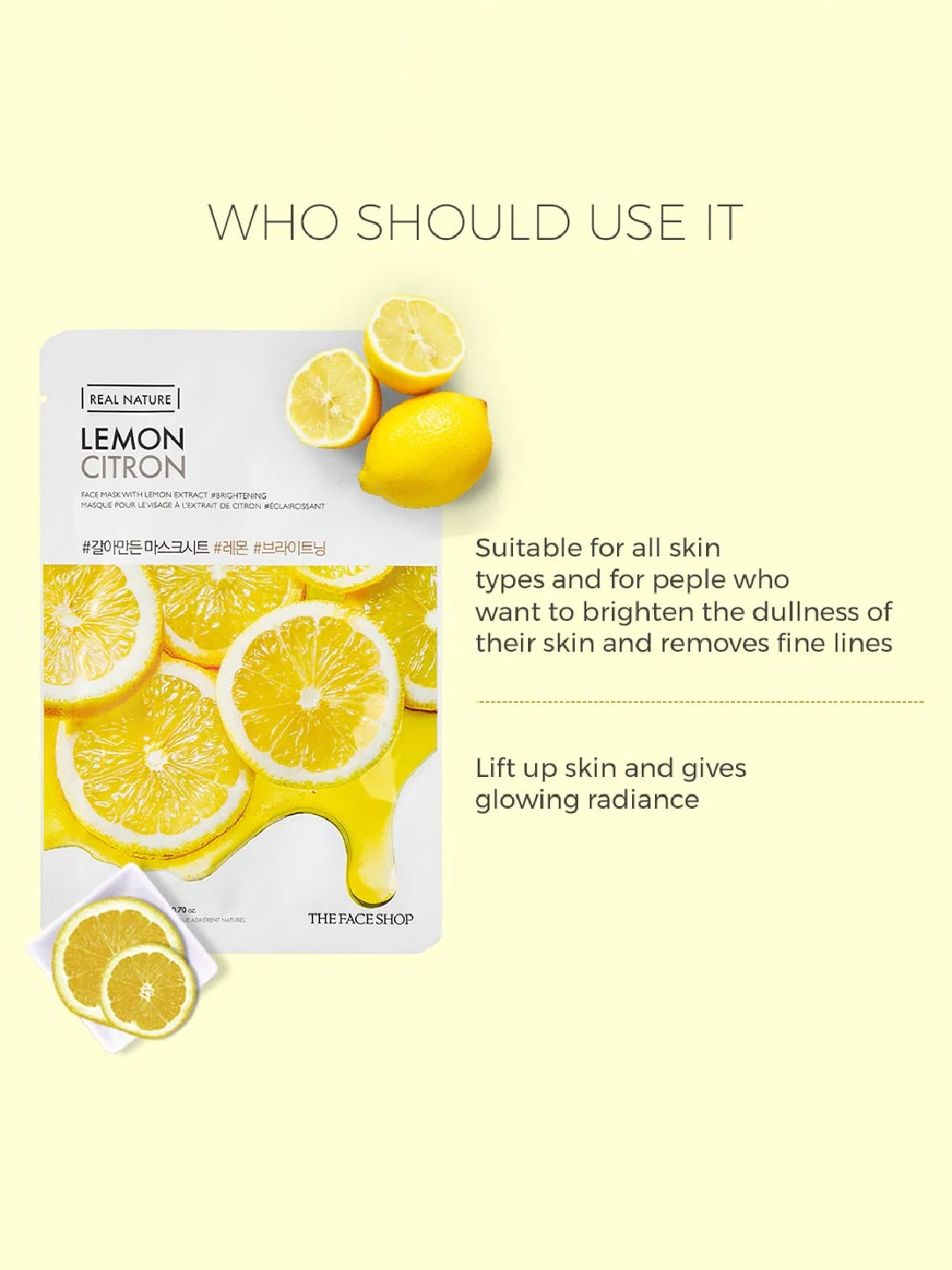 The Face Shop Real Nature Lemon Masksheet