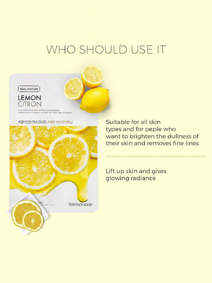 The Face Shop Real Nature Lemon Masksheet