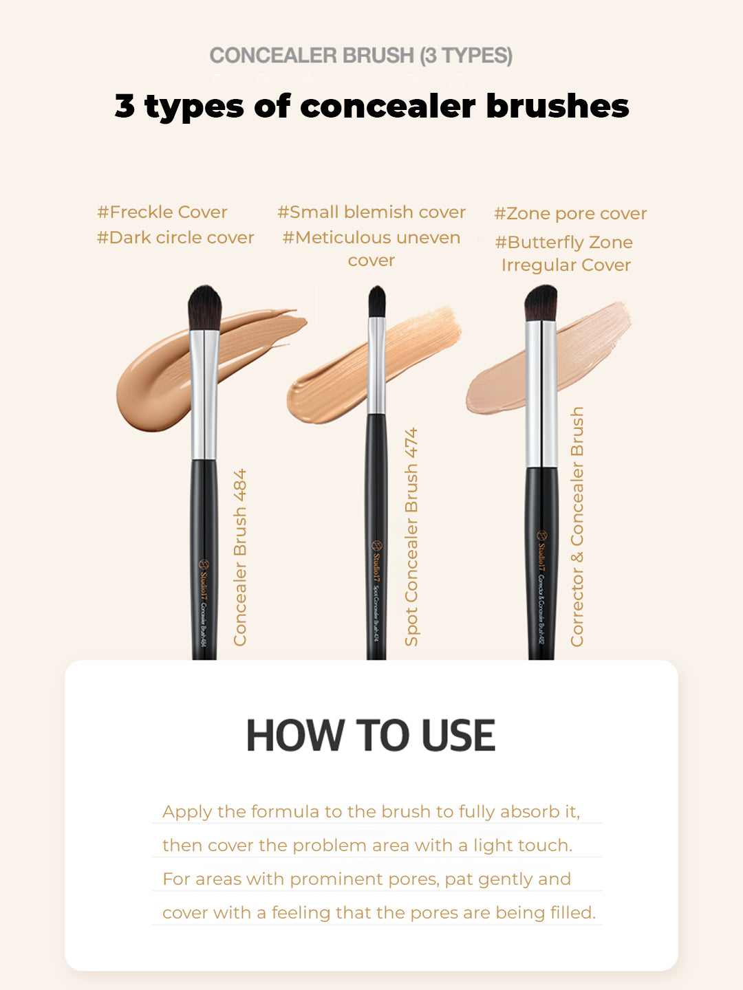 Studio 17 Spot concealer brush 474