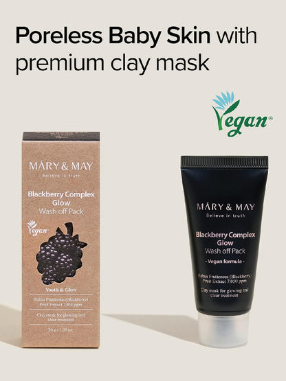 Mary&May Blackberry Complex Glow Washoff Pack 30gm