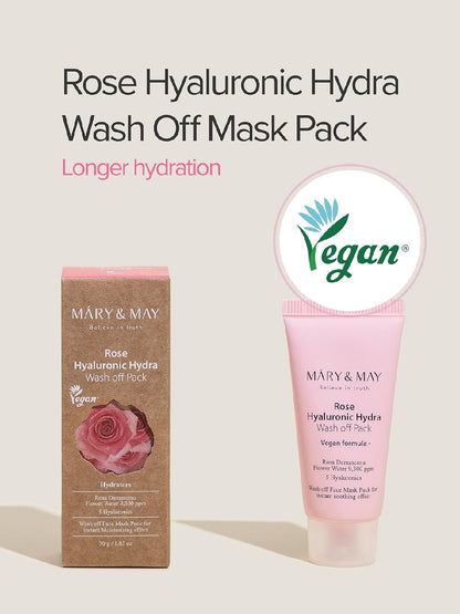 Mary&May Rose Hyaluronic Hydra Washoff Pack 30gm