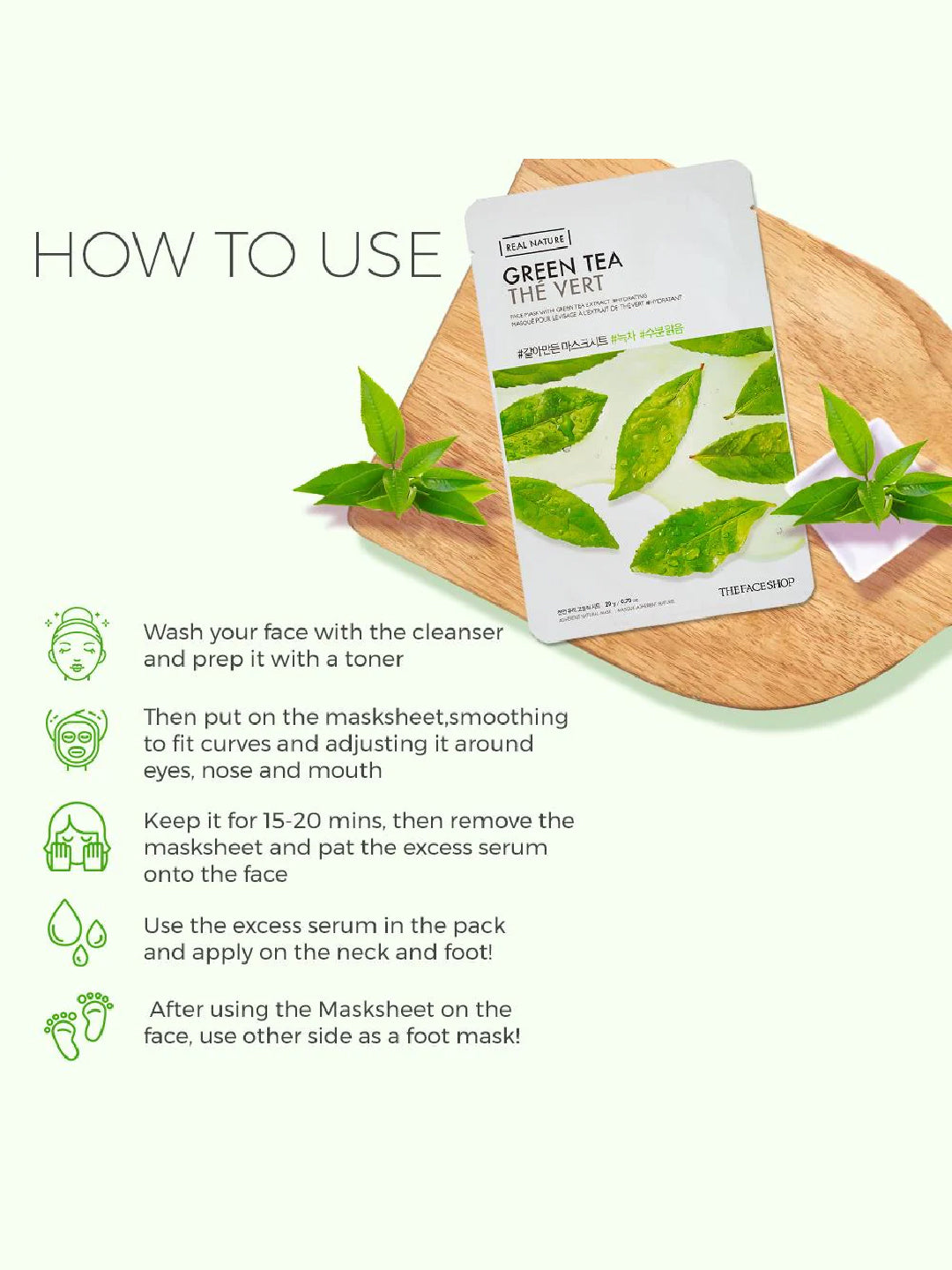 The Face Shop Real Nature Green Tea Masksheet