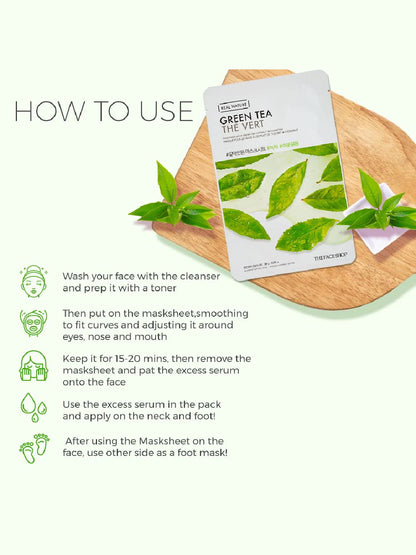 The Face Shop Real Nature Green Tea Masksheet