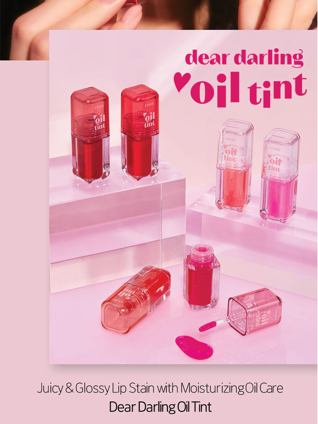 Etude Dear Darling Oil Tint 01 Real Cherry – view 3