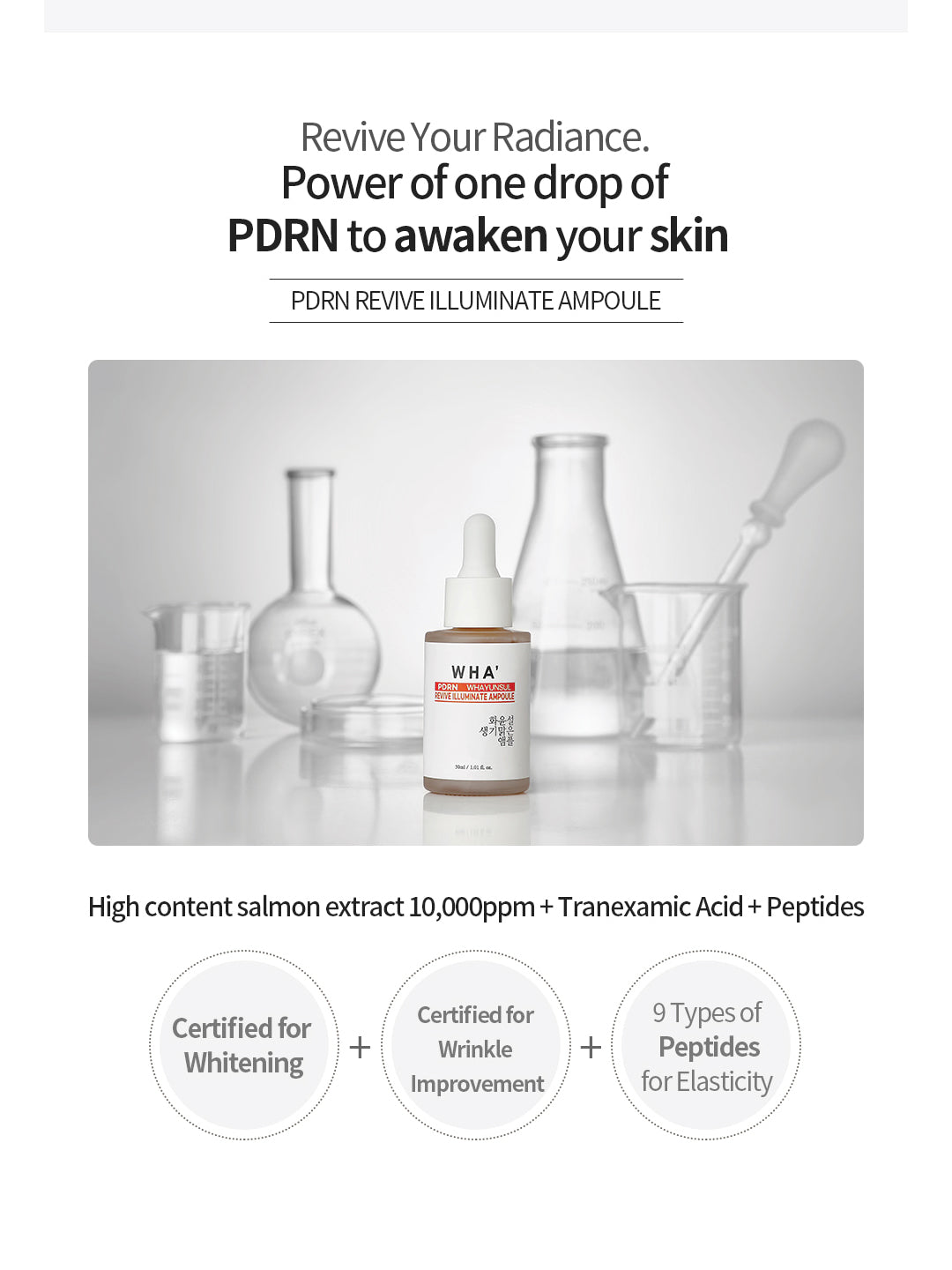 WHA'YUNSUL PDRN Revive Illuminate Ampoule 30 ml