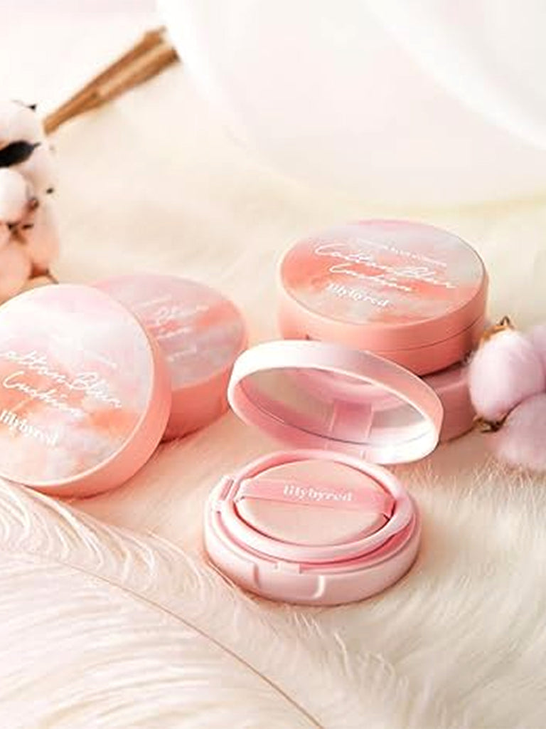 Lilybyred Cotton Blur Cushion SPF50+PA+++ - Skin Cover, Long-Lasting, Powdery Finish for a Flawless Look (23 Natural Cotton)