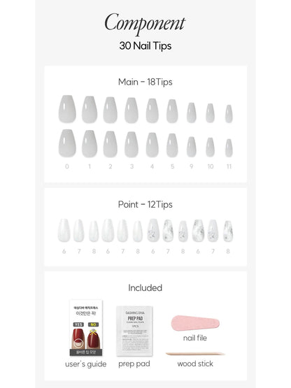 DASHING DIVA MAGICPRESS Greyish Marble