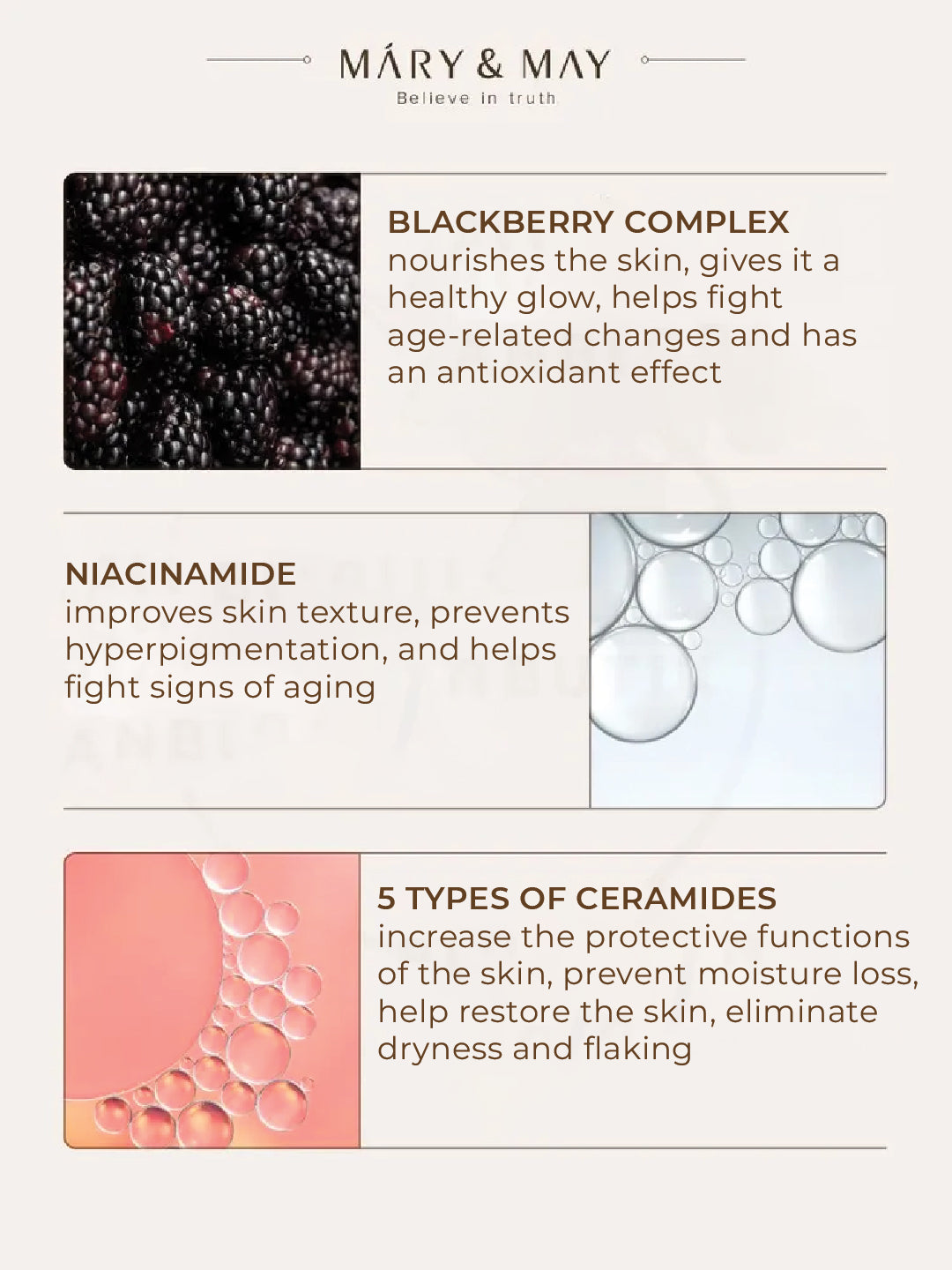 Mary&May Idebenone+Blackberry Complex Intense Cream