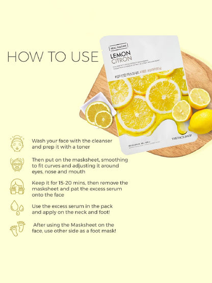The Face Shop Real Nature Lemon Masksheet