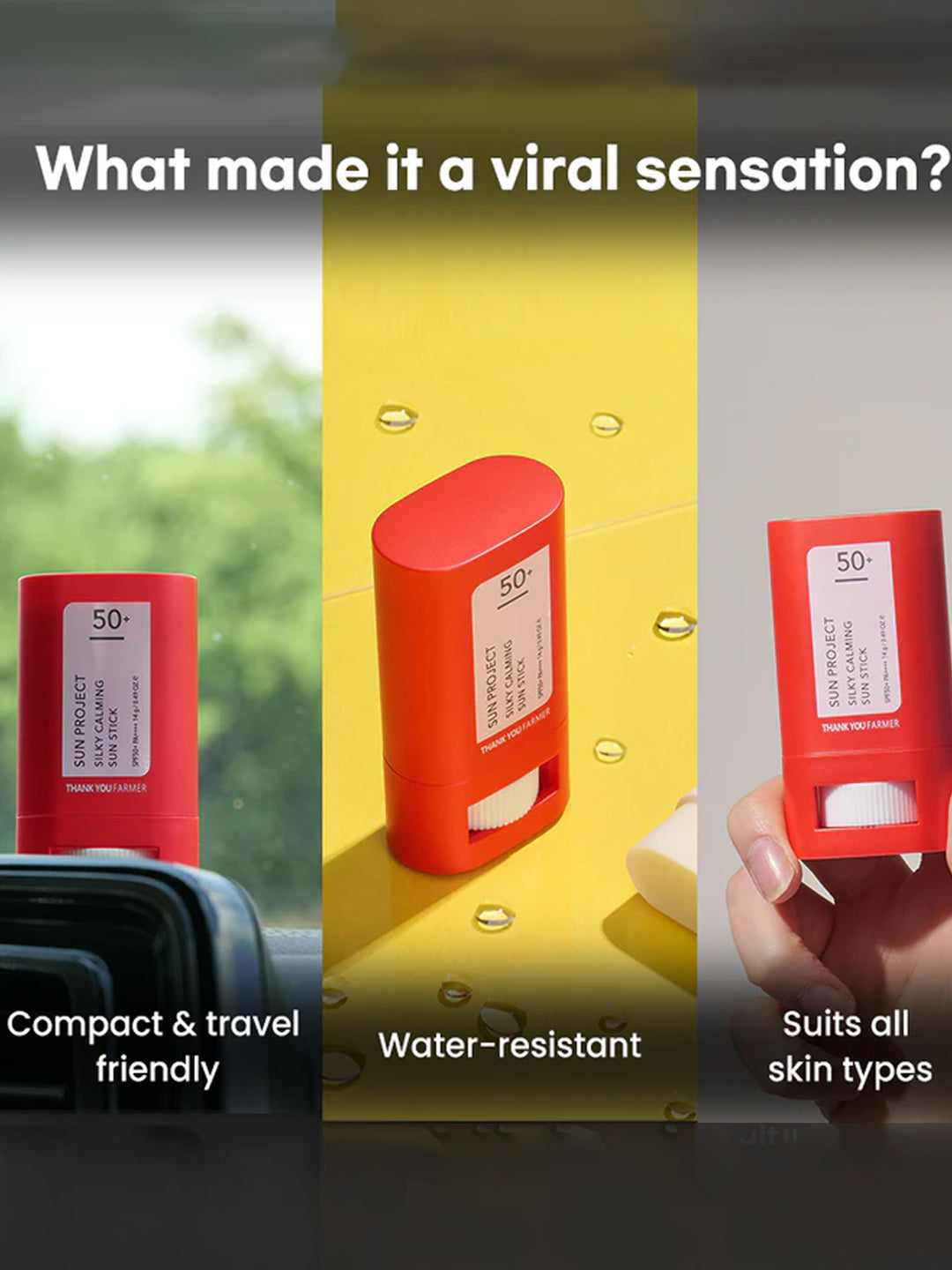 Thank You Farmer Sun Project Silky Calming Sun Stick SPF50+ PA++++