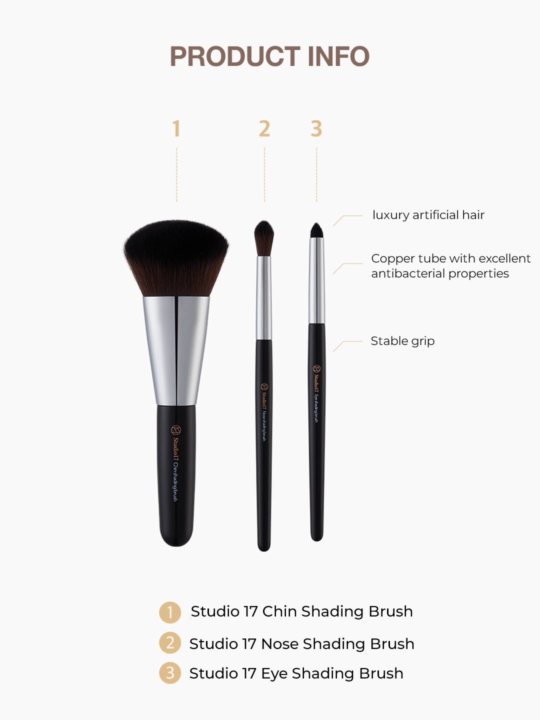 Studio 17 Shading brush set