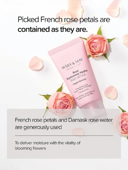 Mary&May Rose Hyaluronic Hydra Washoff Pack 30gm