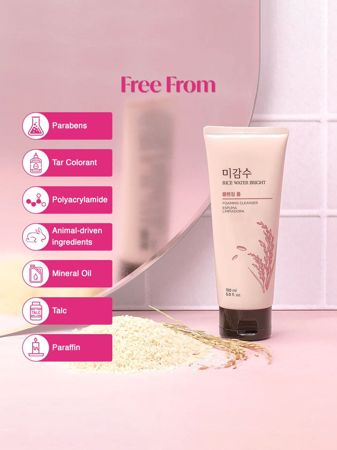 The Face Shop Rice Water Bright Cleansing Foam 100ml