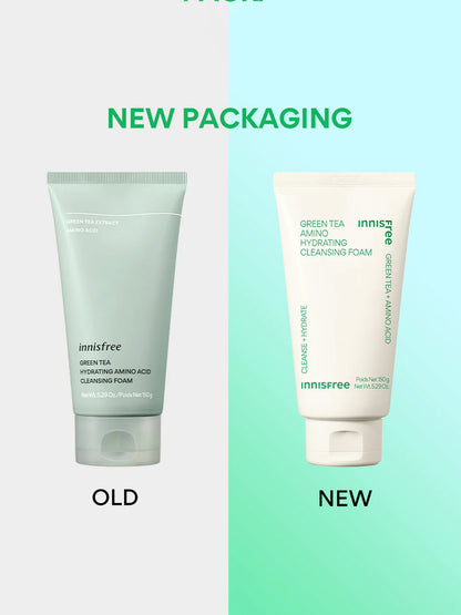 Innisfree Green Tea Hydrating Amino Acid Foam Cleanser 150 gm