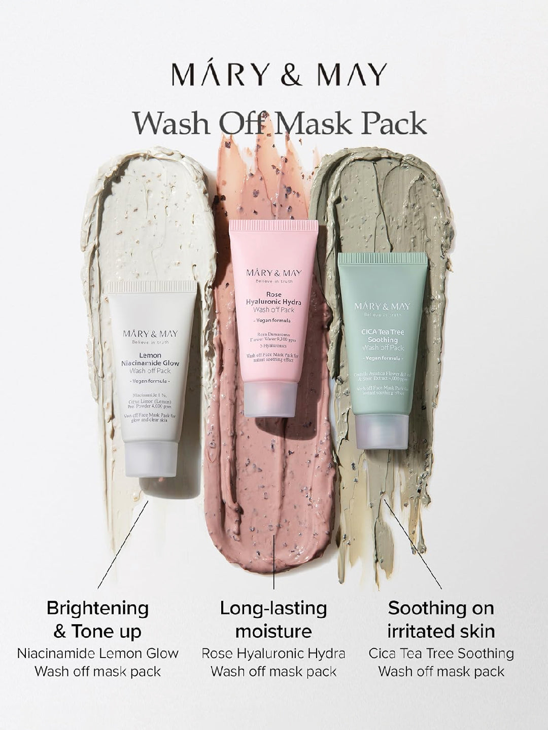 Mary&May Rose Hyaluronic Hydra Washoff Pack 30gm