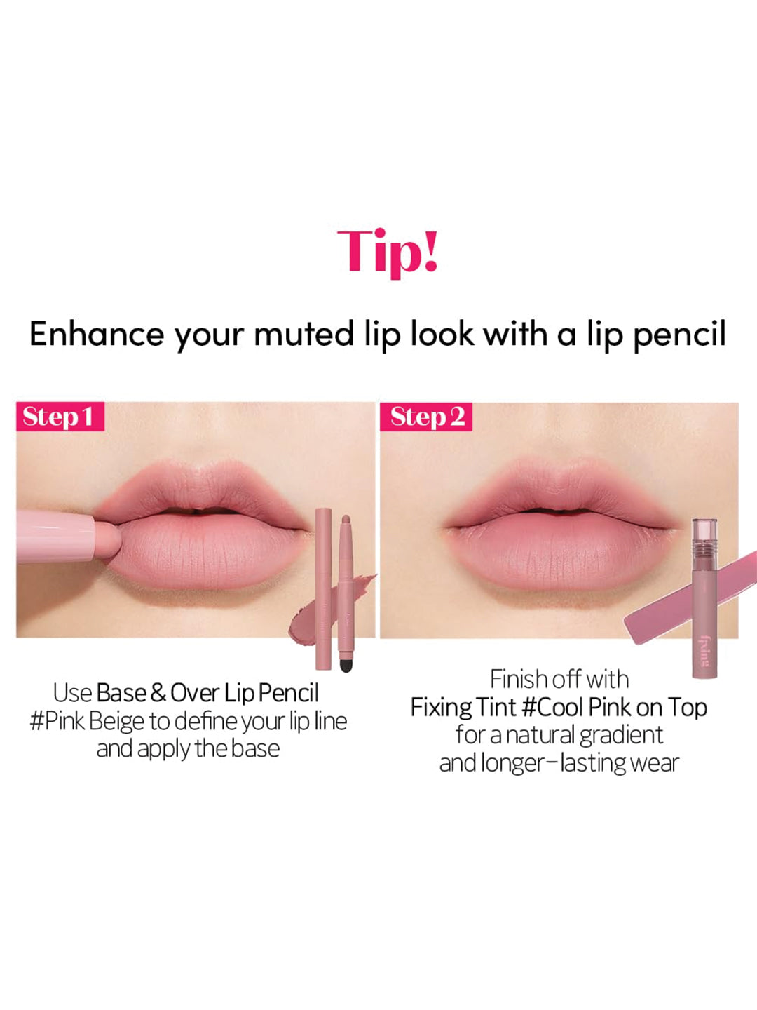 ETUDE Fixing Tint #18 Cool Pink on Top