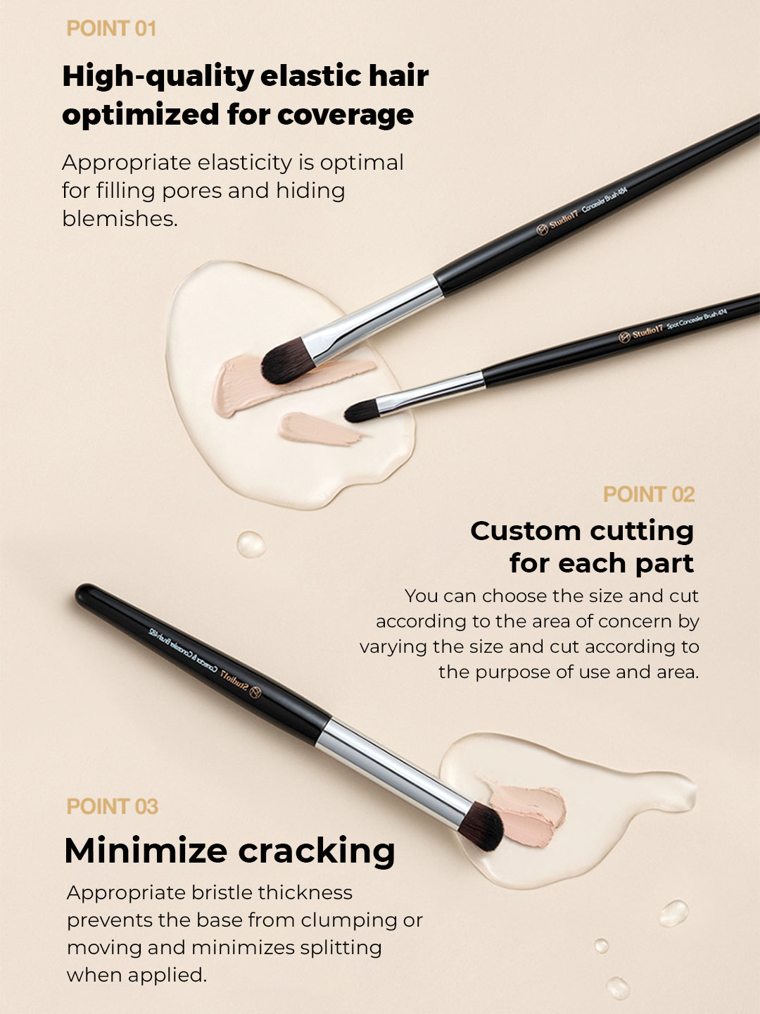 Studio 17 Spot concealer brush 474