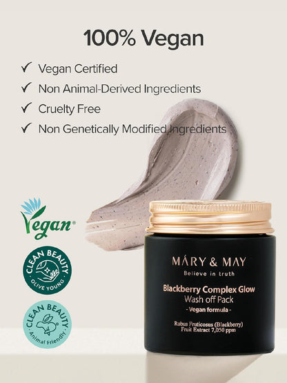 Mary&May Blackberry complex Glow Washoff Pack 125g