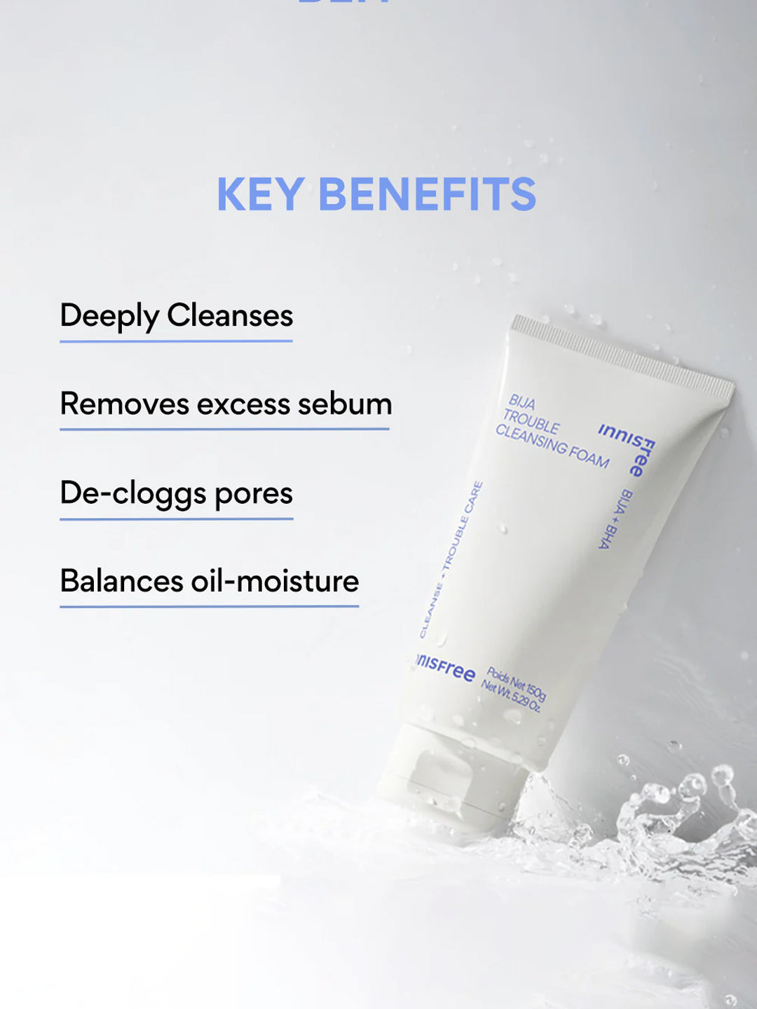 Innisfree Bija Trouble Foaming Face Wash 150gm