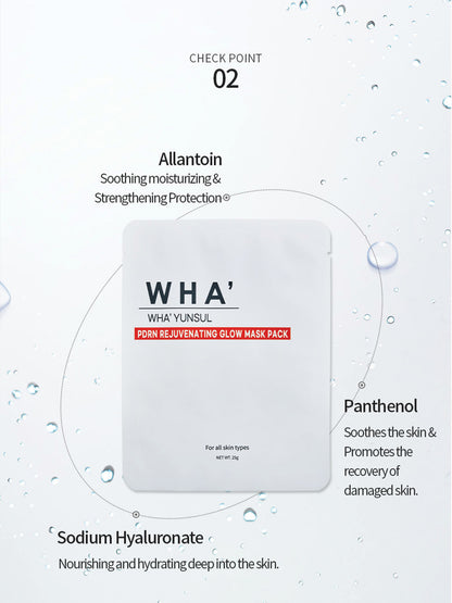 WHA'YUNSUL PDRN Rejuvenating Glow Mask pack