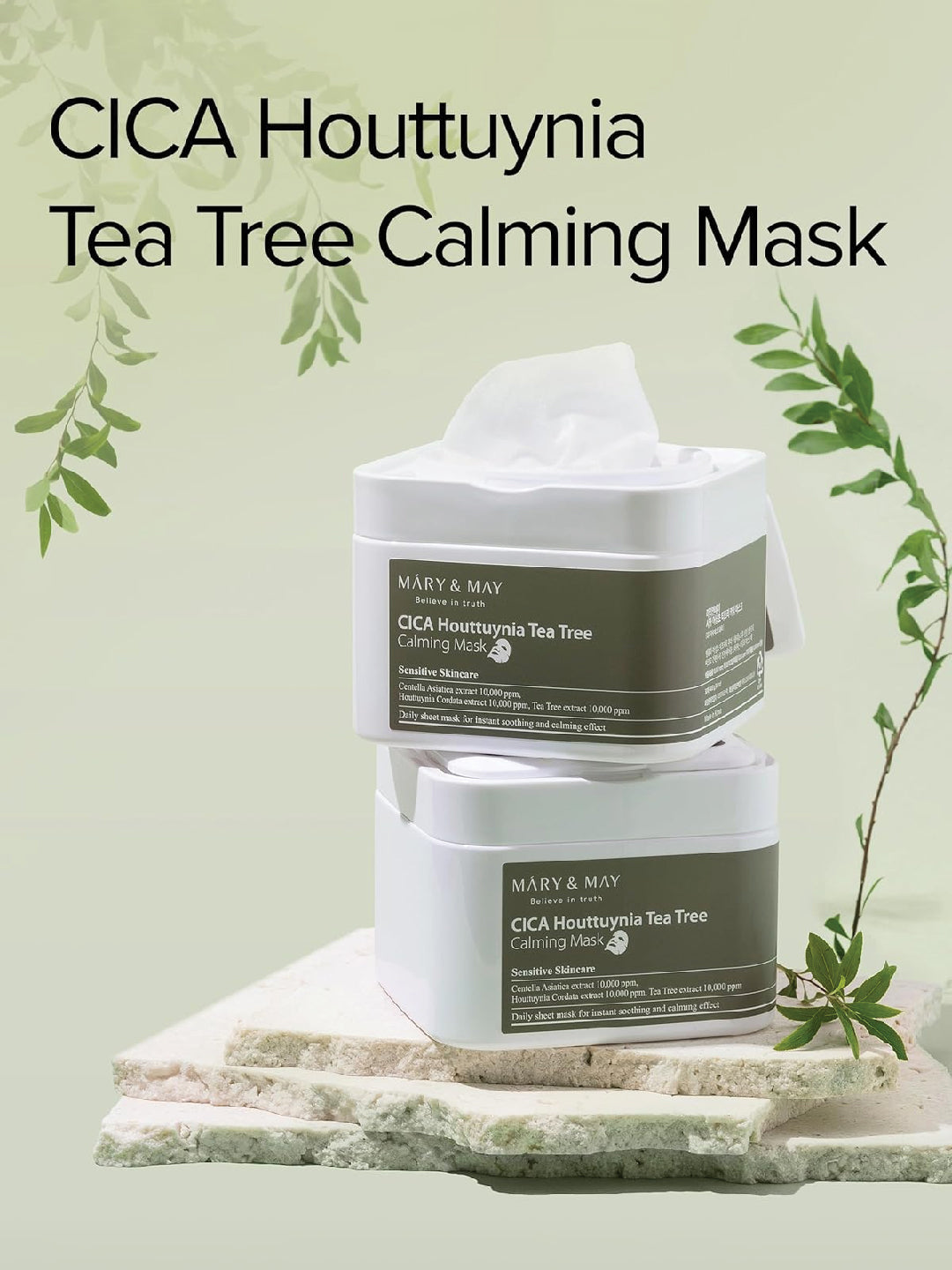 Mary&May Cica Houttuynia Tea Tree Calming Mask 30EA