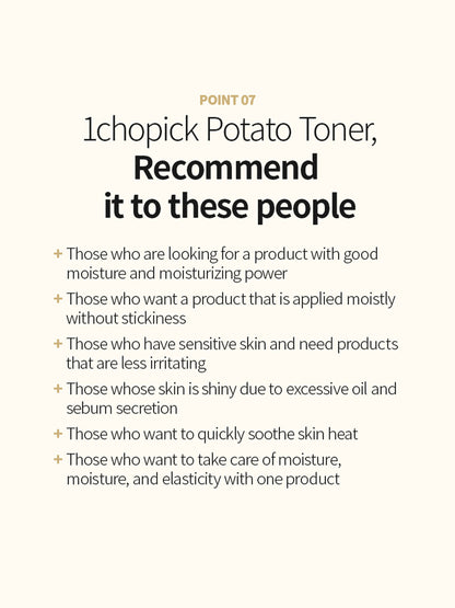 1CHOPICK POTATO TONER 200ML