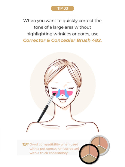 Studio 17 Corrector & Concealer brush 482
