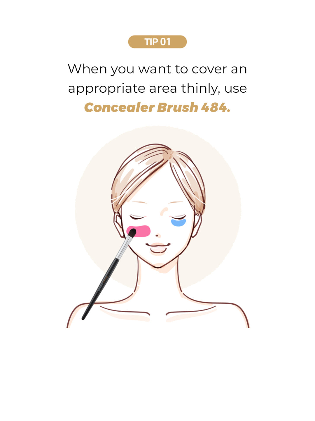 Studio 17 Spot concealer brush 474