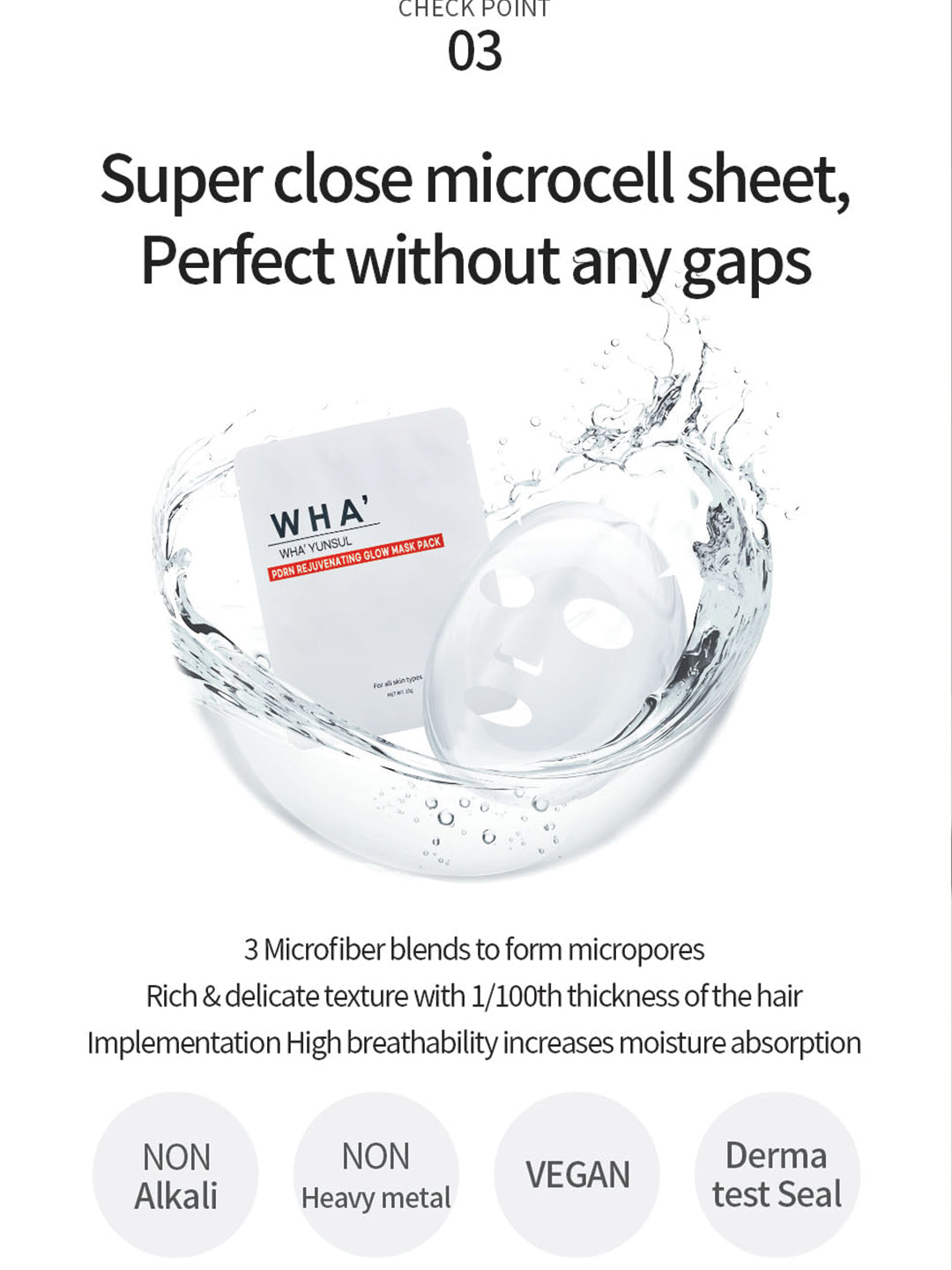WHA'YUNSUL PDRN Rejuvenating Glow Mask pack