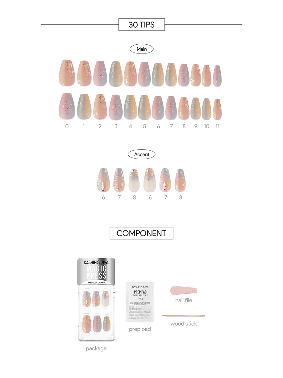 DASHING DIVA MAGICPRESS lobelia marble