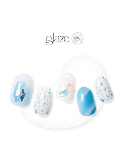 DASHING DIVA GLAZE Santorini Blue