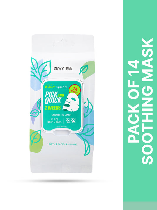 Dewytree Pick And Quick 2 Weeks Soothing Mask (14 pcs)