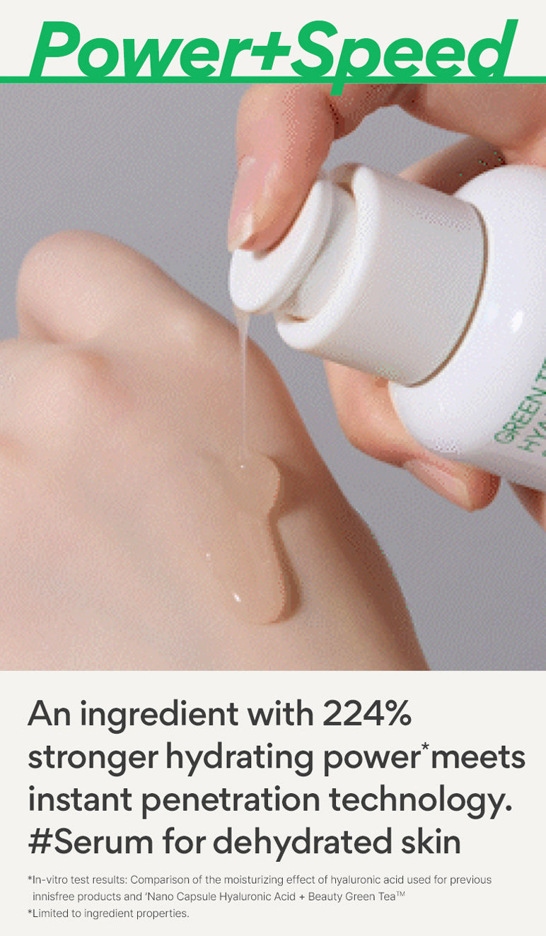 Innisfree Hyaluronic Acid Green Tea Seed Serum (80ml) – view 3