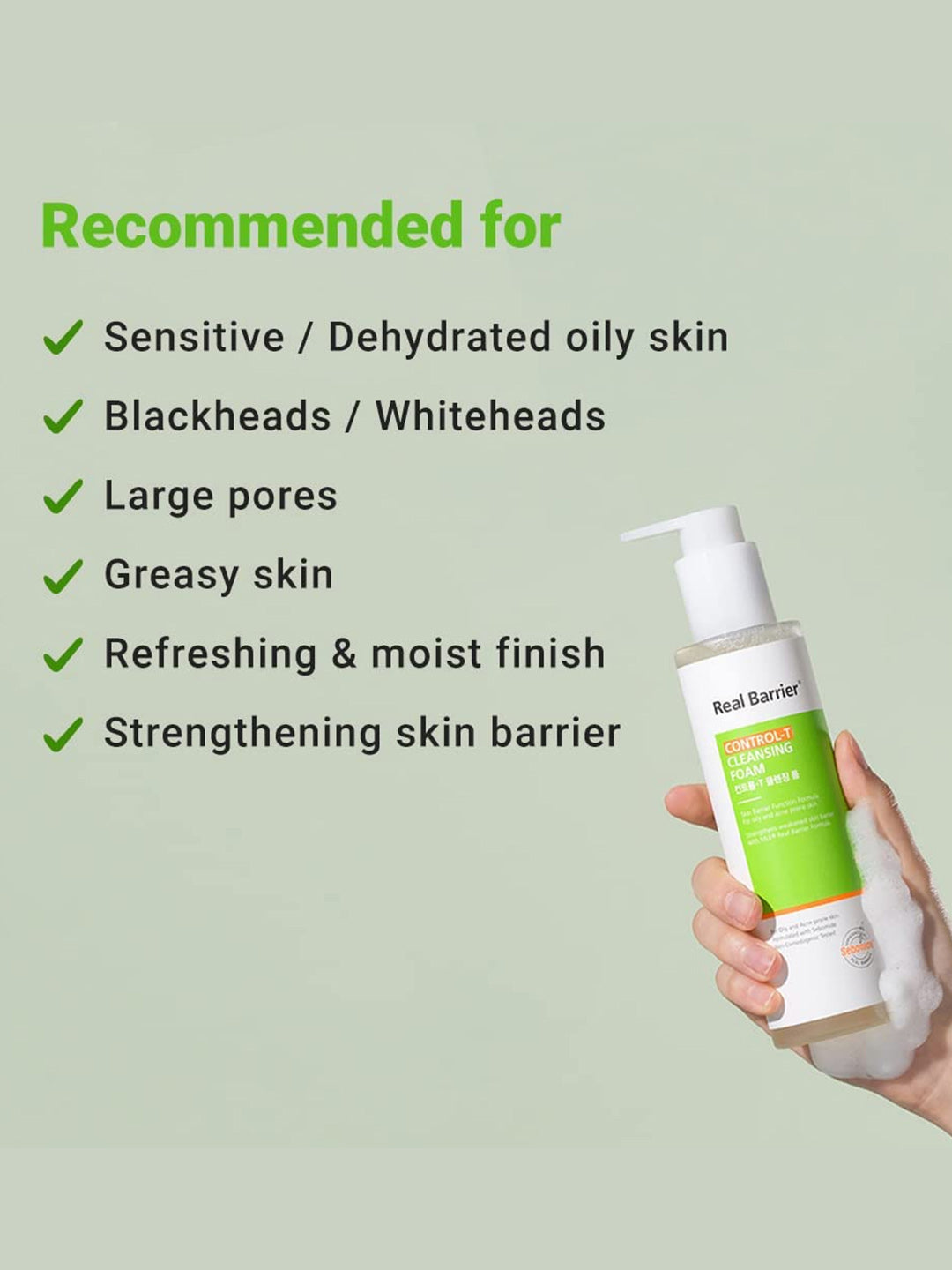 Real Barrier Control-T Cleansing Foam 190ml