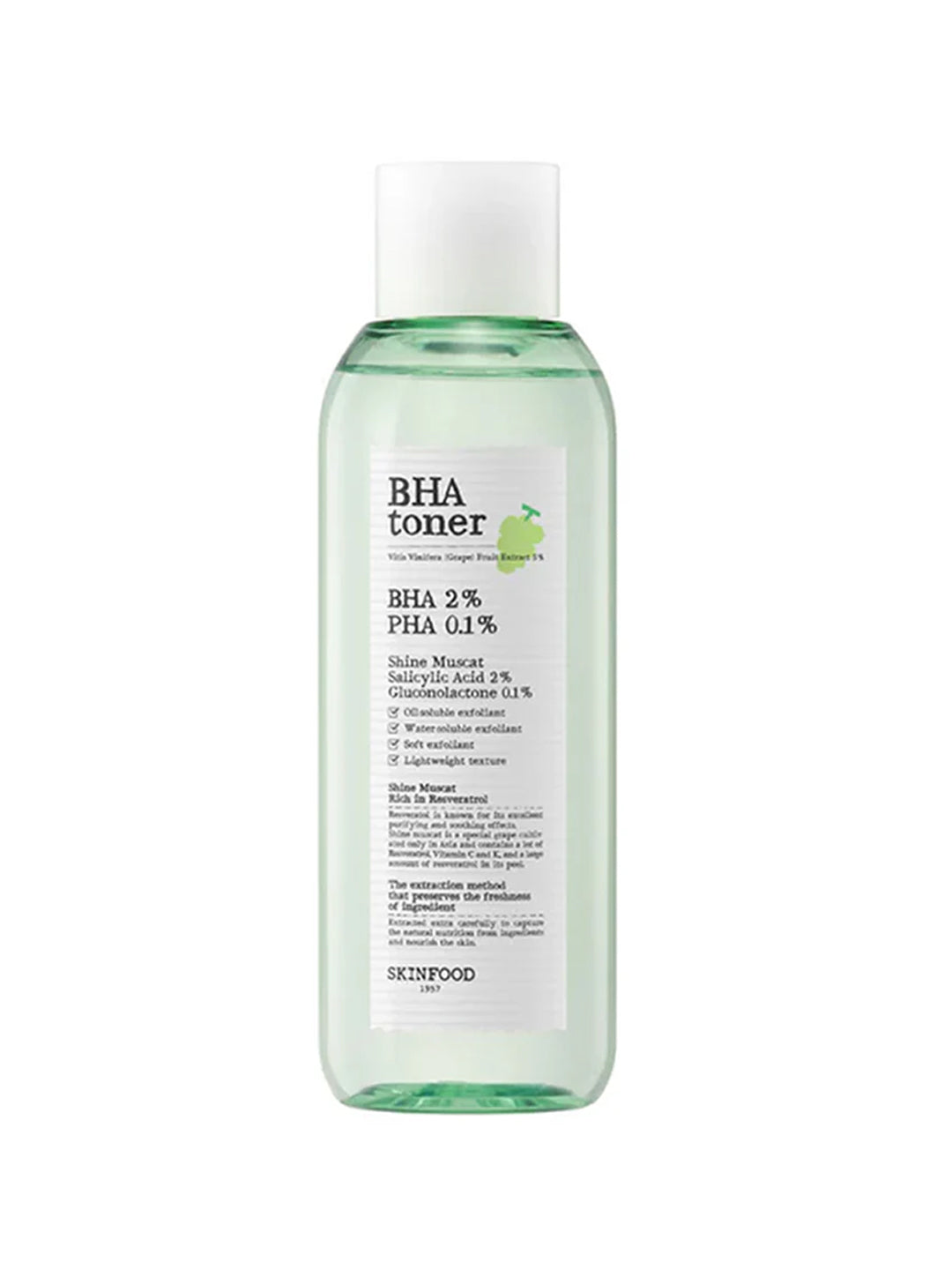 Skinfood Shine Muscat BHA Toner 200 ML