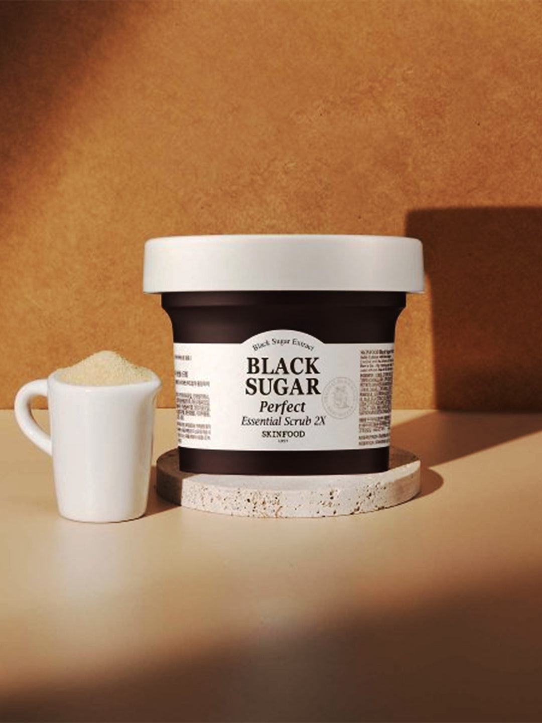 SKINFOOD Black Sugar Perfect Essential Scrub 2X : All Skin Types (100gm)
