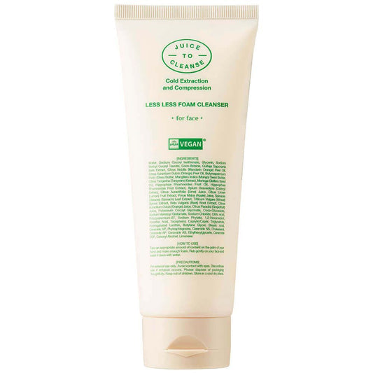 Juice to Cleanse Less Less Foam Cleanser (Vegan) 160g
