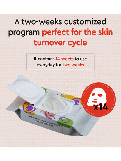 Dewytree Pick And Quick 2 Weeks Nourishing Mask (14pcs)