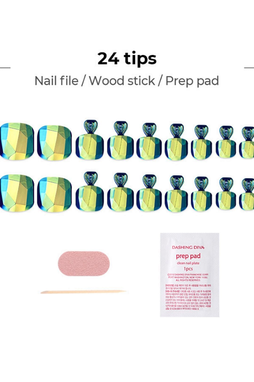 DASHING DIVA MAGICPRESS Teal green Gem