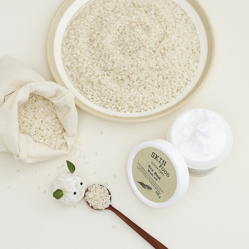 SKINFOOD Rice Daily Brightening Mask Wash Off For Men And Women-3