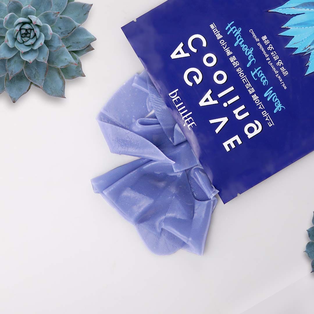 PETITfÉE AGAVE Cooling Hydrogel Face Mask for Nourishment, Skin tightening & Skin Lifting. PACK OF 5, 160 g (32g X 5 Sheets)