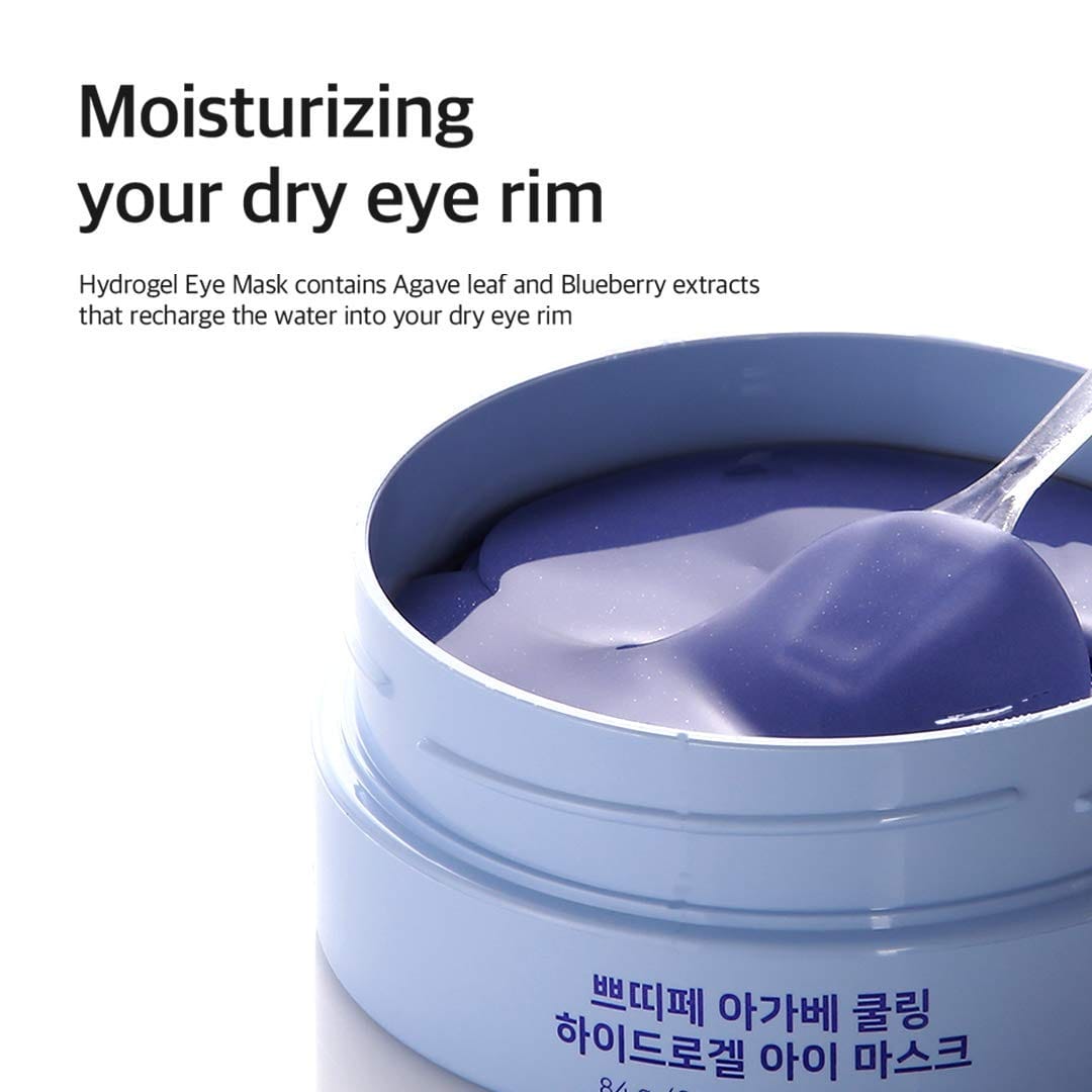 PETITfÉE Agave Cooling Eye Patch for Instant cooling effect, Nourishment, Anti-wrinkle, Anti-aging. Pack of 60 Pieces (30 pairs)