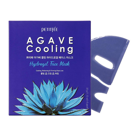 PETITfÉE AGAVE Cooling Hydrogel Face Mask for Nourishment, Skin tightening & Skin Lifting. PACK OF 1, (32g)