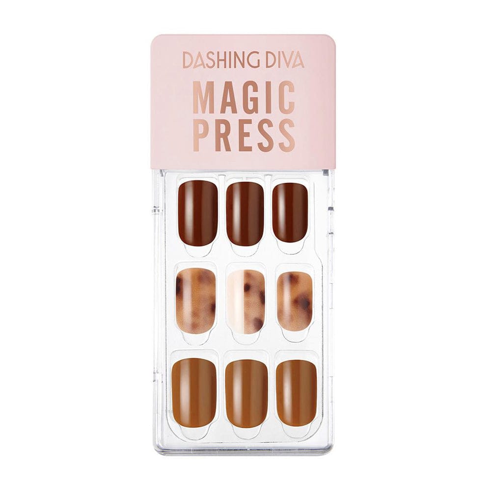 DASHING DIVA MAGICPRESS Leopard Brown
