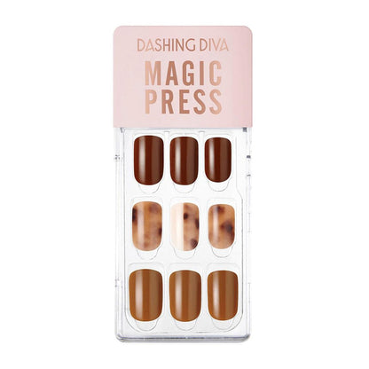 DASHING DIVA MAGICPRESS Leopard Brown