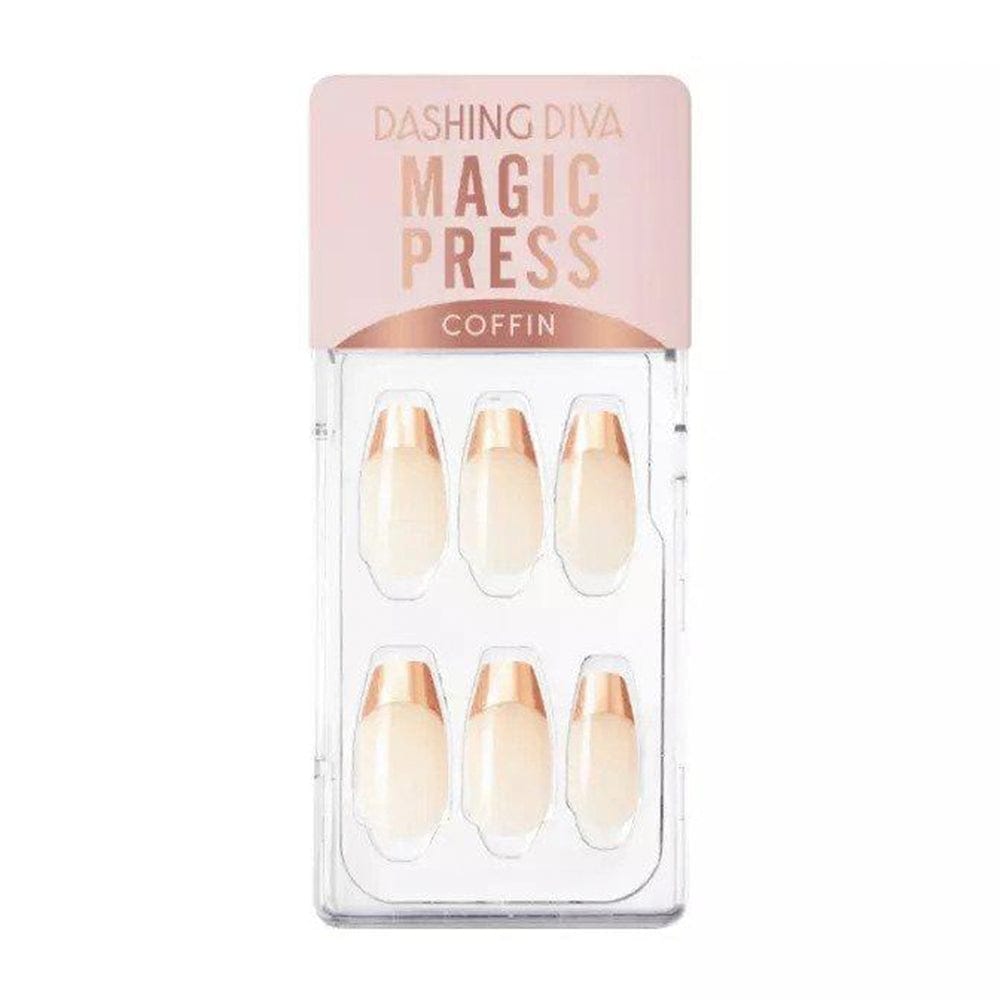 DASHING DIVA MAGICPRESS Rose Gold Chic French