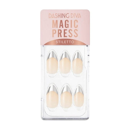 DASHING DIVA MAGICPRESS Silver Edge French
