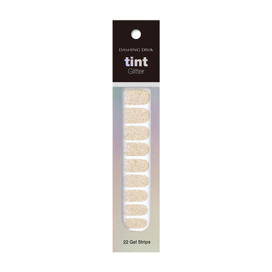 DASHING DIVA TINT GEL STRIP #23 Champagne Gold Glitter