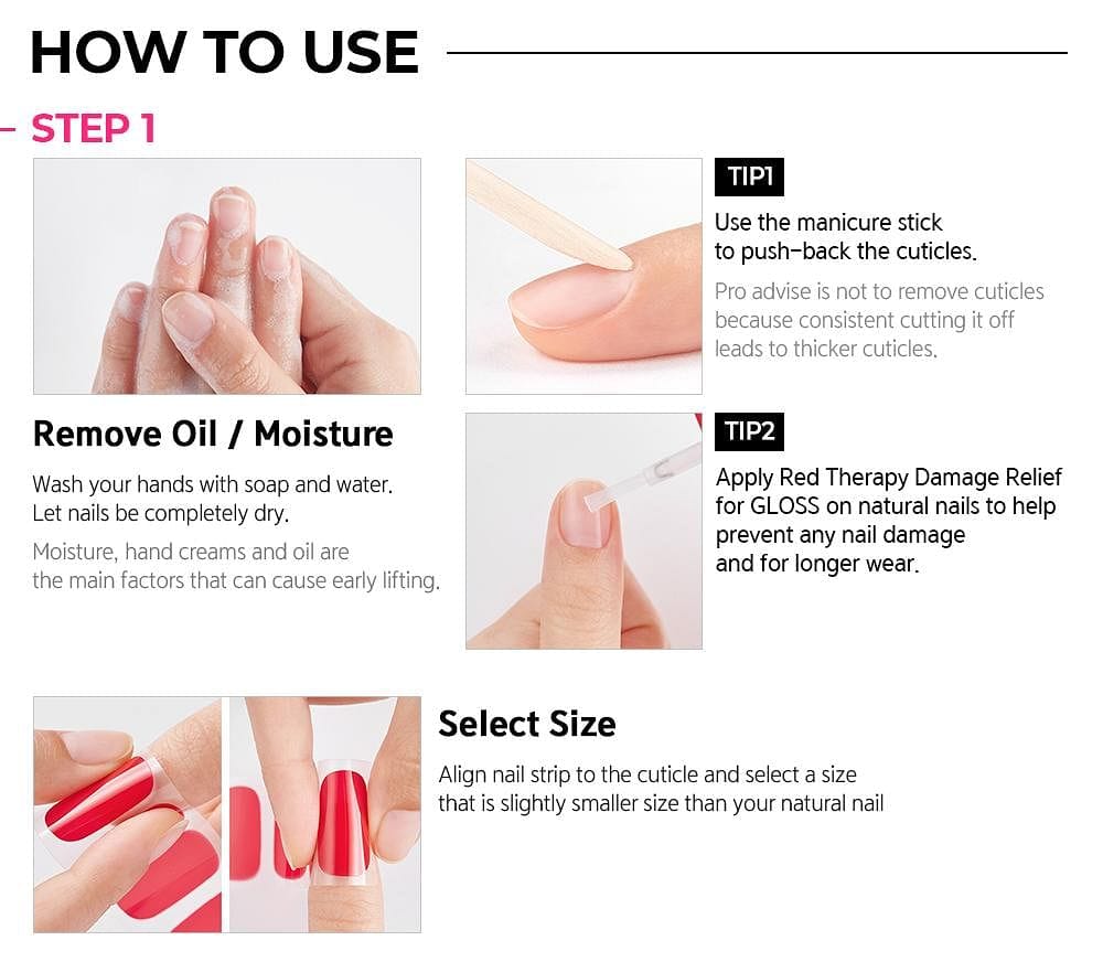 How to use DASHING DIVA TINT GEL STRIP #10 Petal Pink