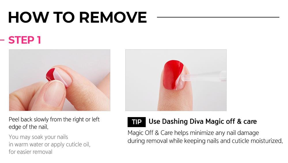 How to remove DASHING DIVA GLOSS Cherry Candy
